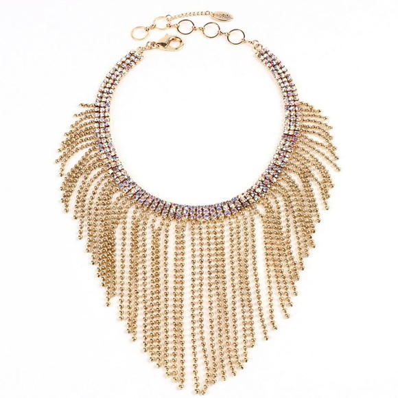 Amrita Singh Jewelry - NWT GORGEOUS Amrita Singh EVA Crystal CHOKER Collar GOLD TONE BRASS/AB NECKLACE